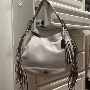 **RARE** Ivory Coach Fringed Nomad Hobo